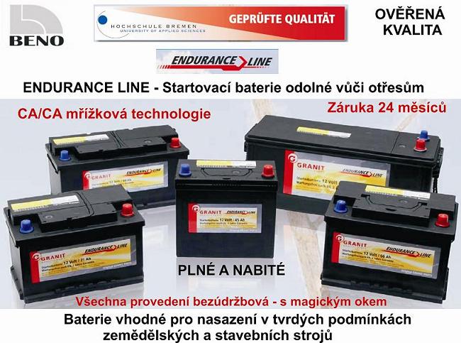 Autobaterie Endurance Line 12V 45Ah 300A - 220x135x225 - Bezúdržbová