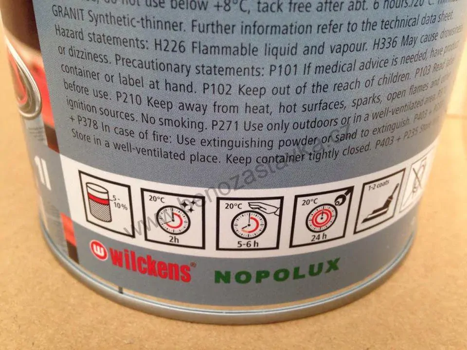 Originál barva - Wacker Neuson šedý - barevný lak - 1L