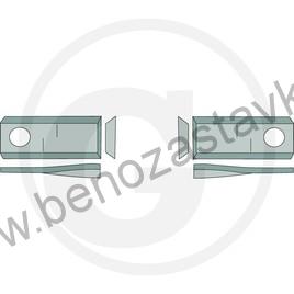Nože pro bubnový žací stroj - Granit 93x40 levý