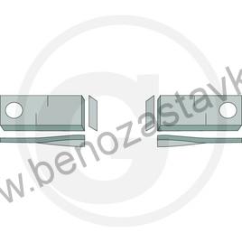 Nože pro bubnový žací stroj - Granit 100x48 pravý