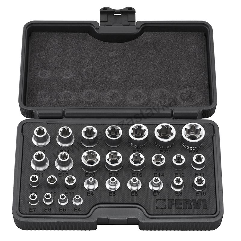 Sada hlavic TORX - E4-E24 28ks