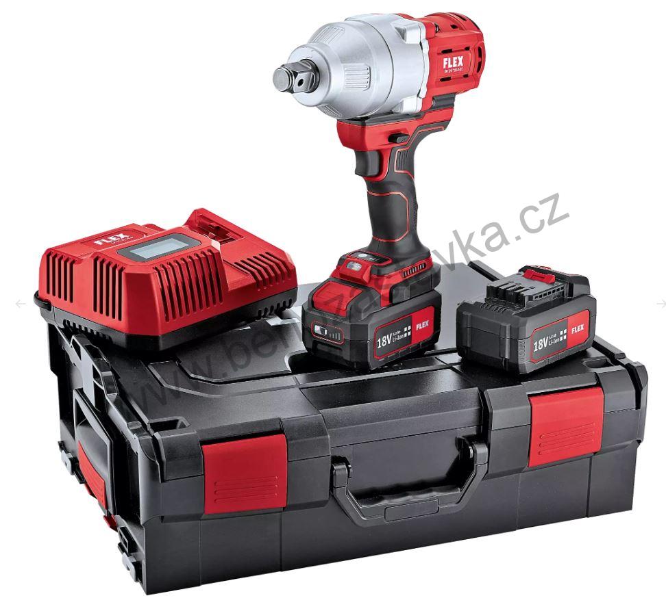 SET Aku-rázový utahovák IW 3/4" 18.0-EC/5.0 - FLEX
