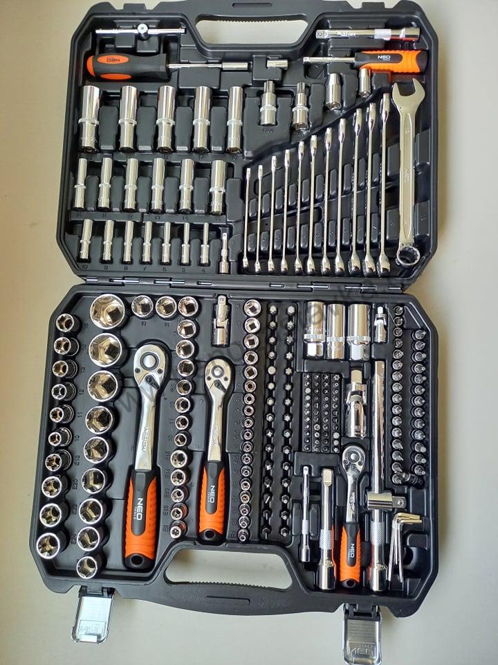 Sada Gola 1/4"-3/8"-1/2" 219 kusů - NEO TOOLS