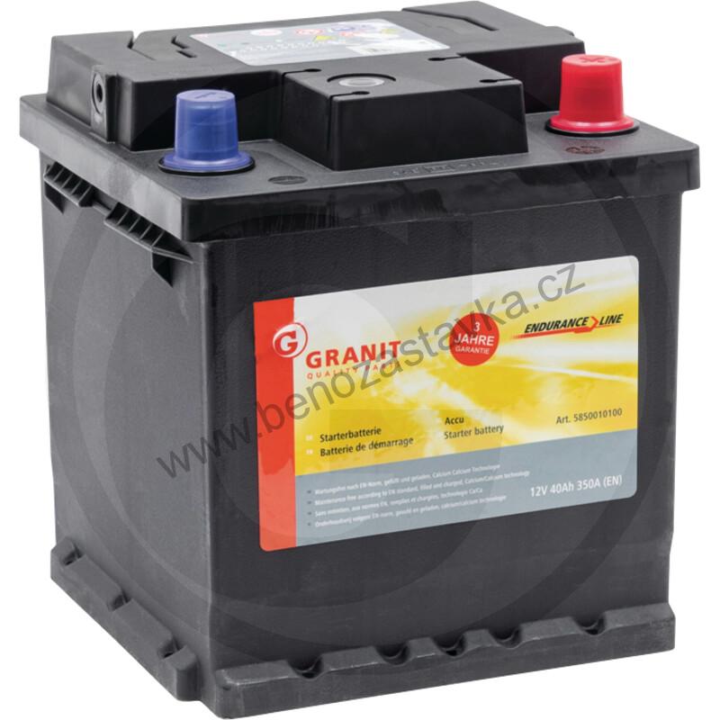 Autobaterie Endurance Line 12V 40Ah 350A - 175x175x190 - Bezúdržbová