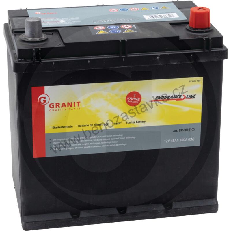 Autobaterie Endurance Line 12V 45Ah 300A - 220x135x225 - Bezúdržbová