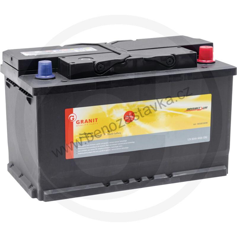Autobaterie Endurance Line 12V 80Ah 660A - 315x175x190 - Bezúdržbová