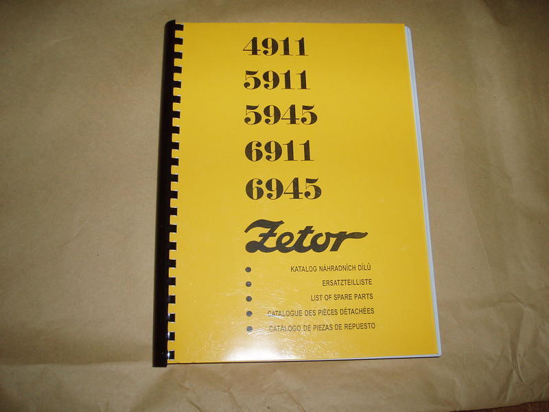Katalog náhradních dílů Zetor 4911 5911 5945 6911 6945
