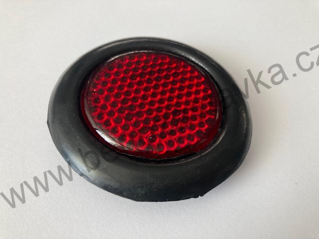 Červená odrazka s gumou 7 cm