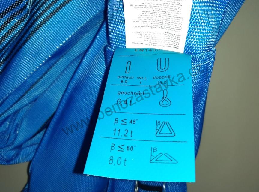 ZVEDACÍ PÁS - popruh - 8T/3M - nekonečný