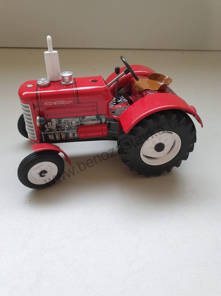 Plechový model traktor ZETOR 50 SUPER - červený - KOVAPCZ