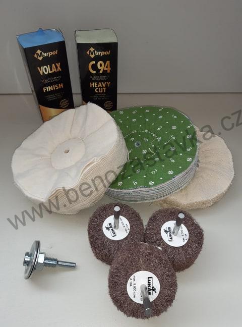 Sada pro leštění/renovaci ALU kol - 9 kusů