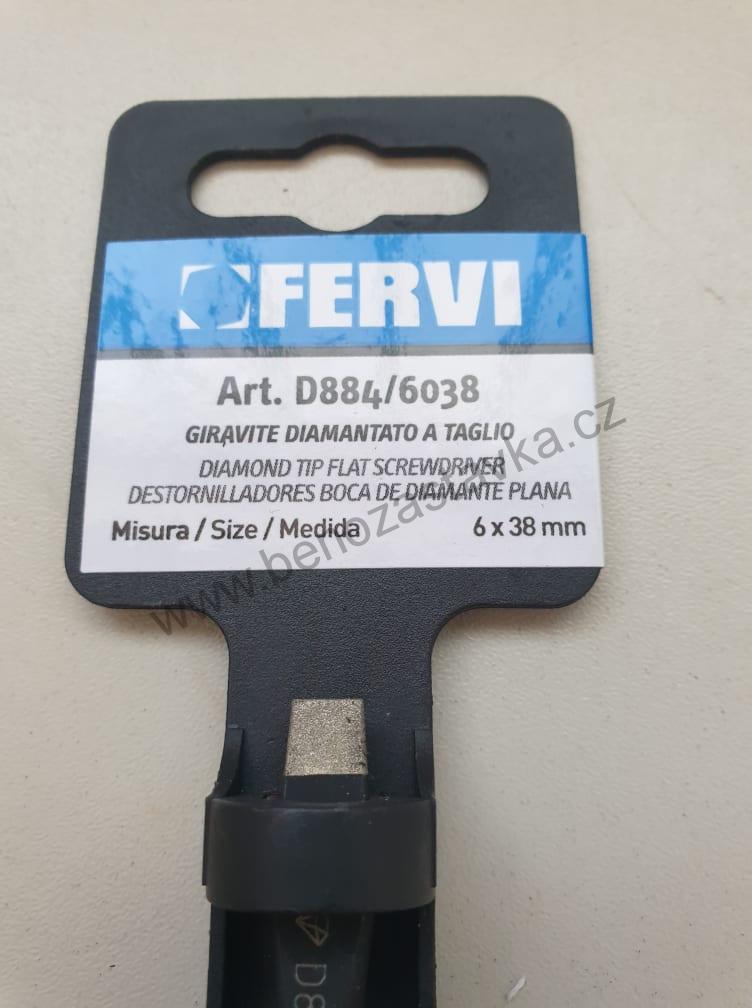 Šroubovák plochý - DIA hrot - 6x38 mm - FERVI