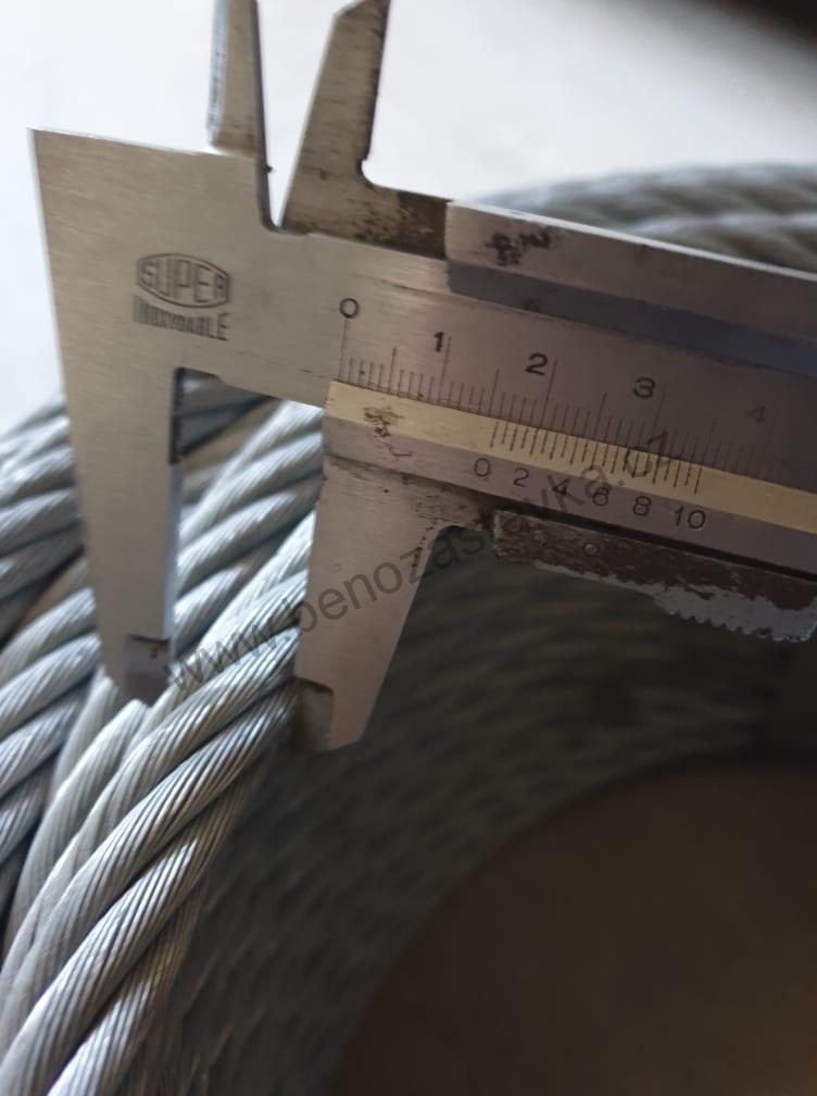 Ocelové lano 50m - 16mm/222 drátů