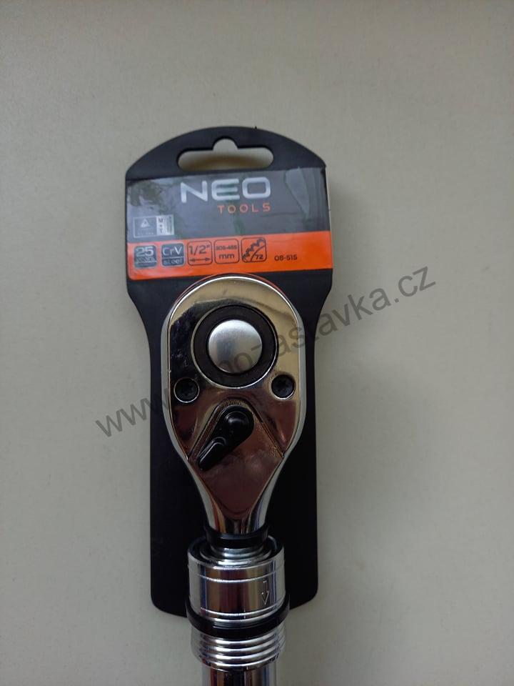 Ráčna přepínací teleskopická 1/2" 45 zubů - NEO TOOLS