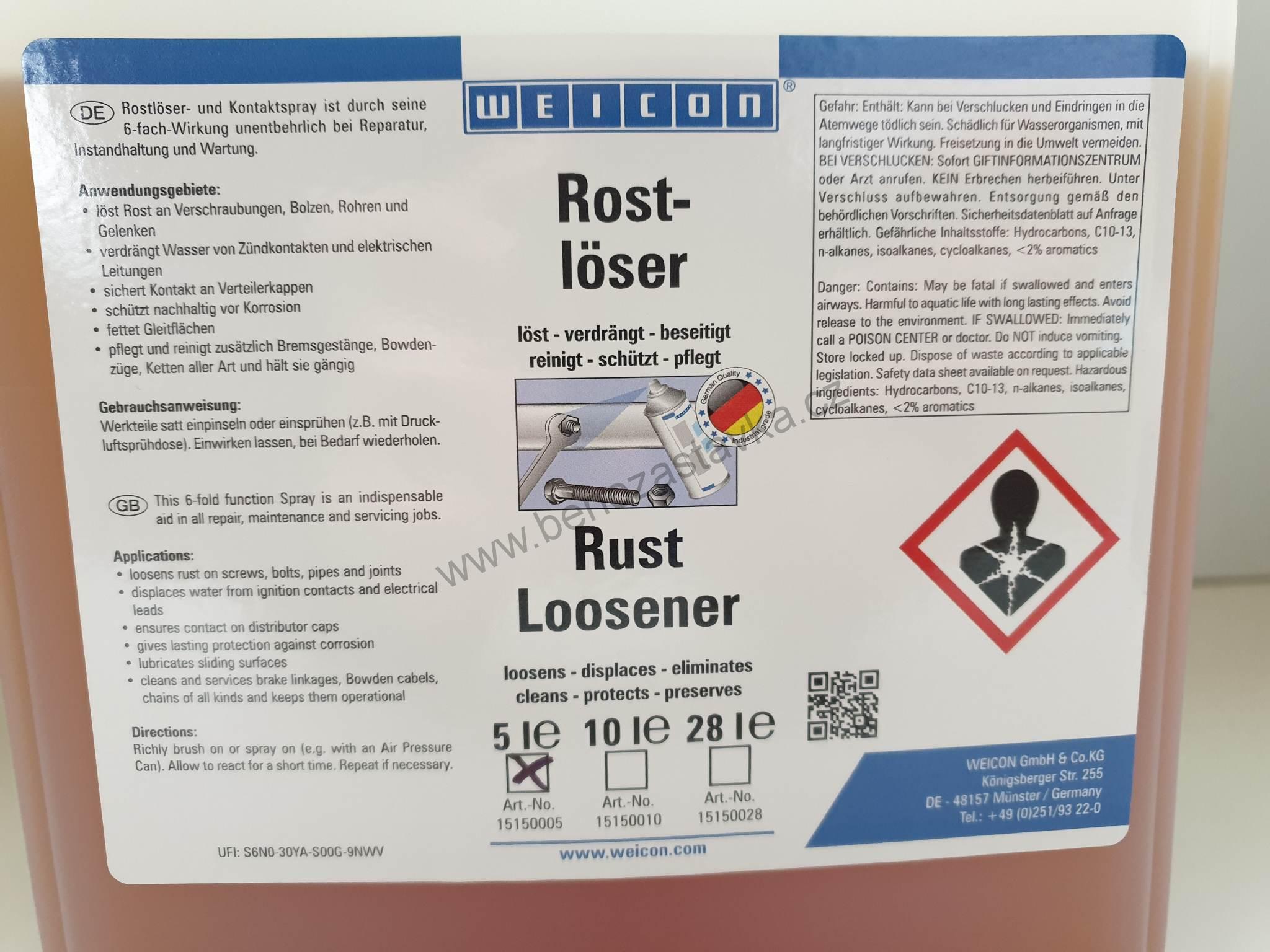 Odstraňovač rzi - 5l