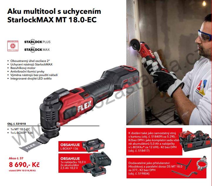 Aku multitool s uchycením StarlockMAX MT 18.0-EC - FLEX