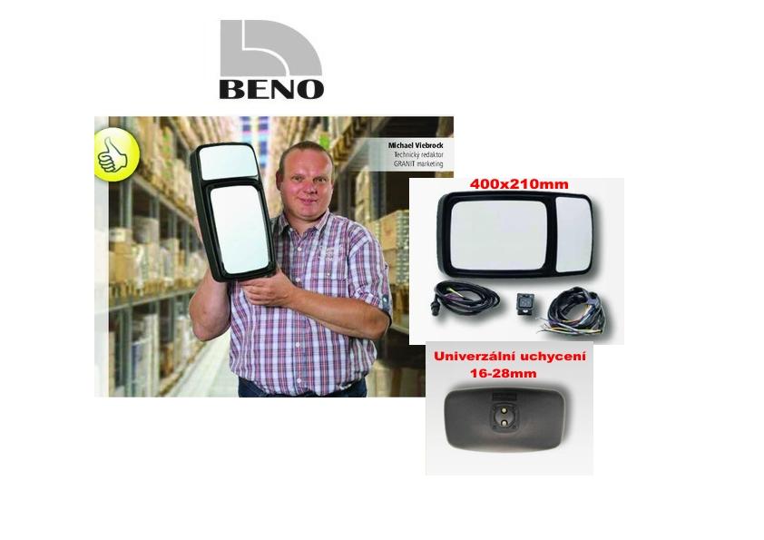 Sada zrcátka 12V - 400mmx210 - dvoudílné elektrické a vyhřívané