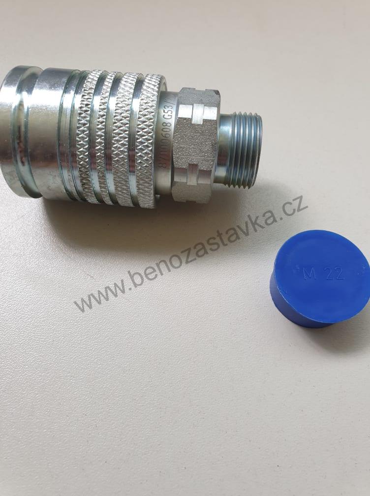 Hydraulická rychlospojka M22x1,5 samice KM15L3 DN12-BG3