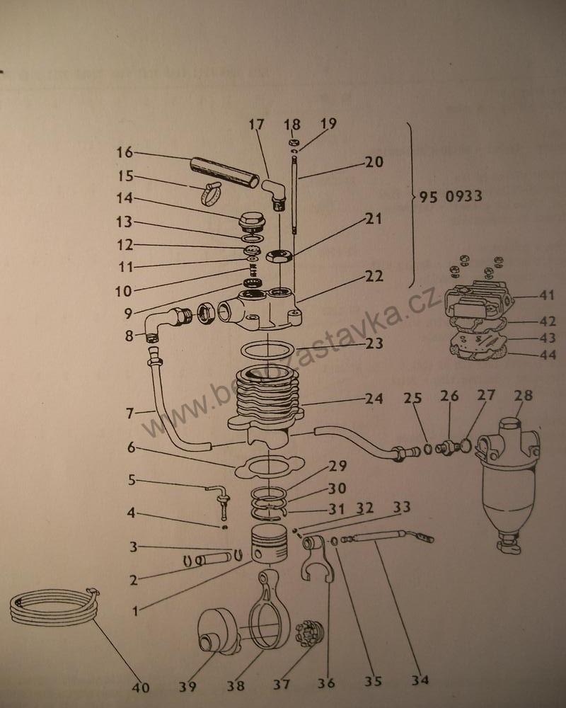 Těsnění pod lamelový ventil  61,05 - Zetor URI