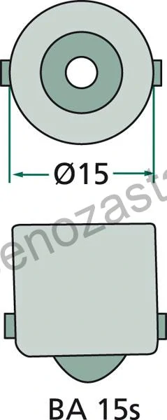 Žárovka 12/10 W BA 15s
