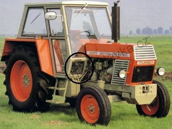 Sklo přední spodní - Zetor URII