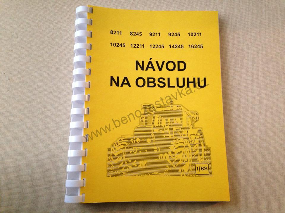 Návod k obsluze Zetor  8211 8245 9211 9245 10211 1045 12211 12245 14245 16245