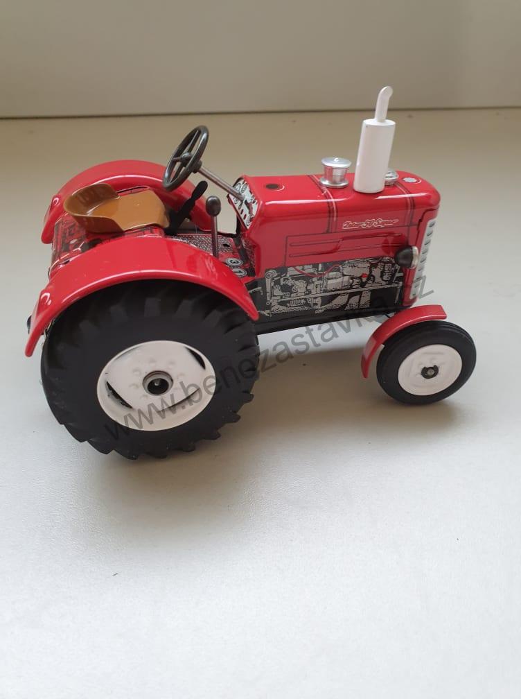 Plechový model traktor ZETOR 50 SUPER - červený - KOVAPCZ