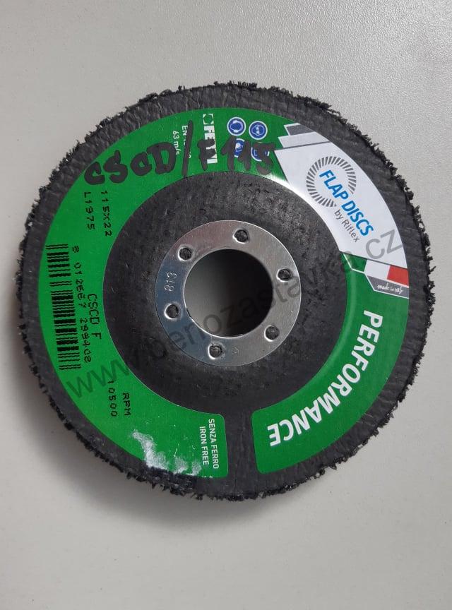 Porézní brusný nylonový kotouč NYLON - 115x22 mm