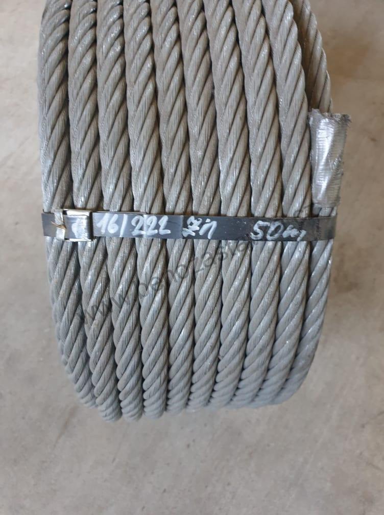 Ocelové lano 50m - 16mm/222 drátů