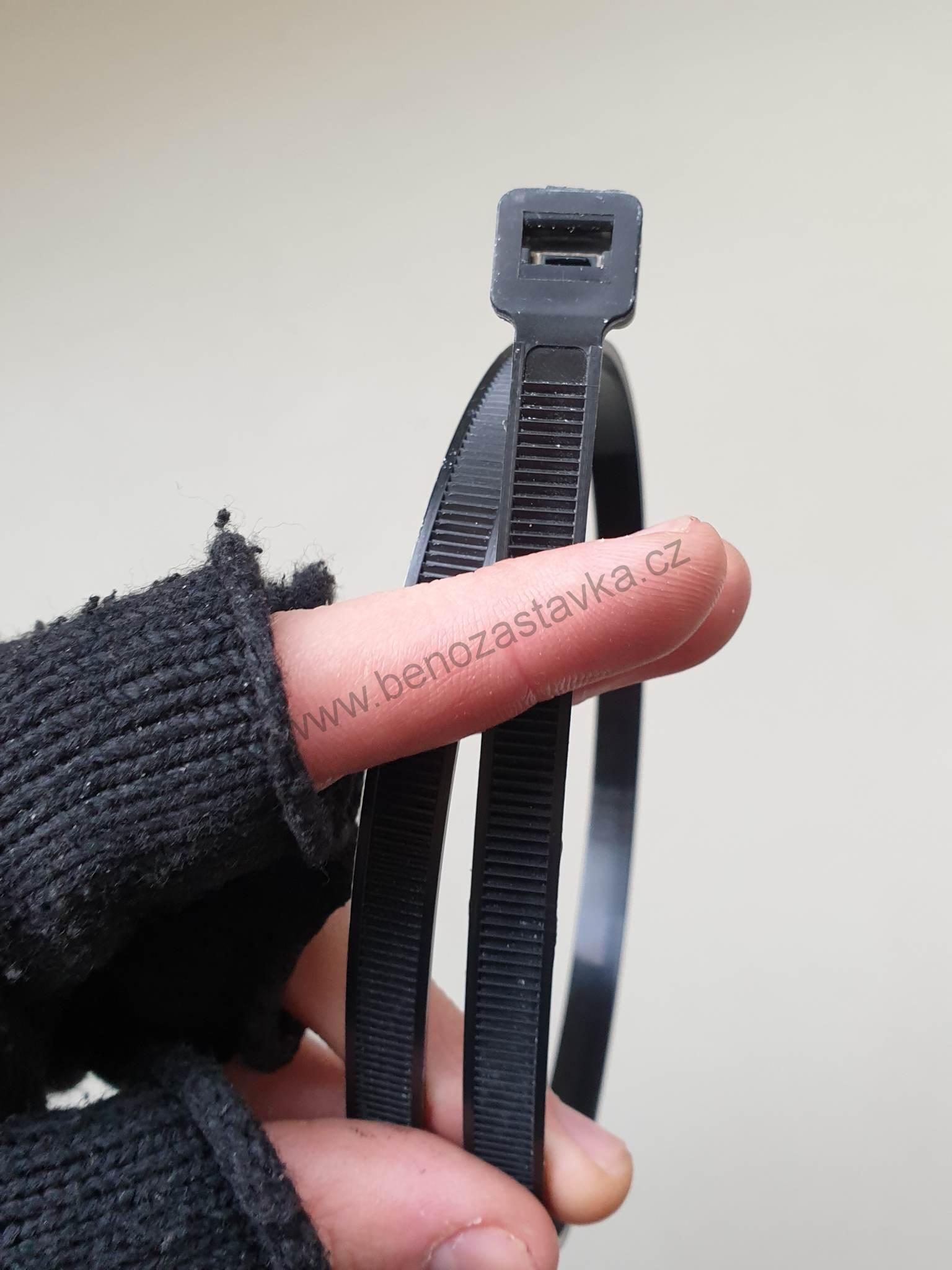 Pásky stahovací 380x7,6mm 50ks