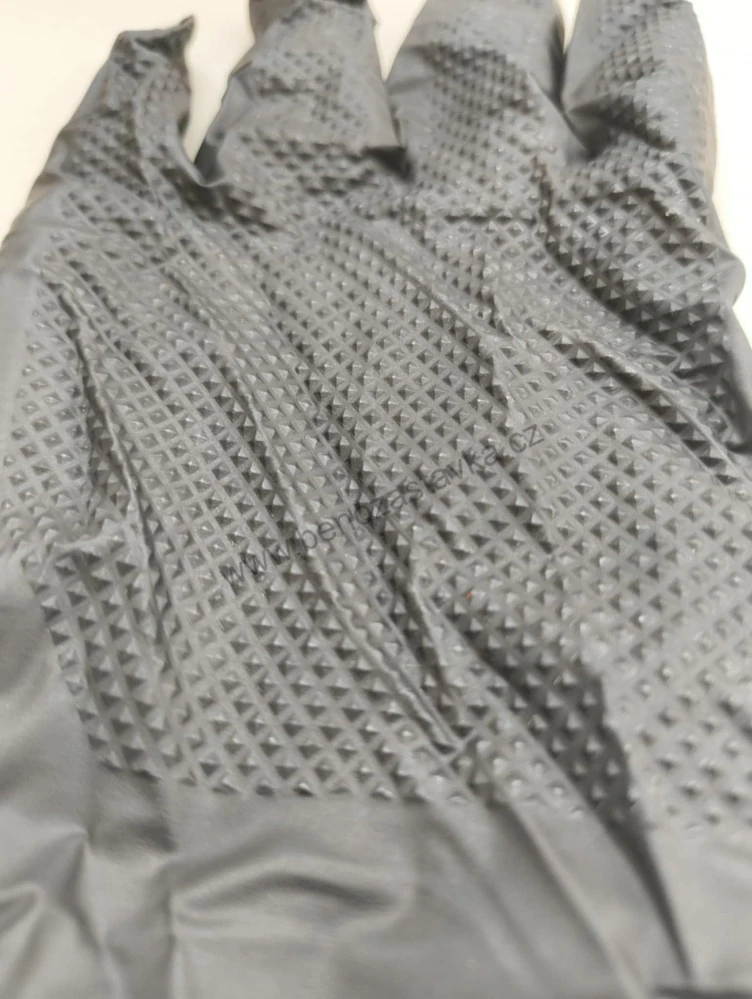 Jednorázové rukavice - SCHWARZ GRIP - vel. S - Nitrilové - 50ks