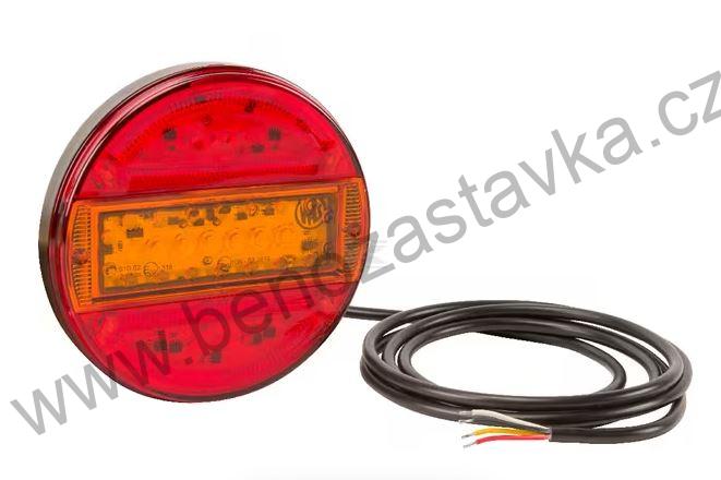 Multifunkční zadní světlo LED, 12/24 V, kulaté, Ø 140 mm