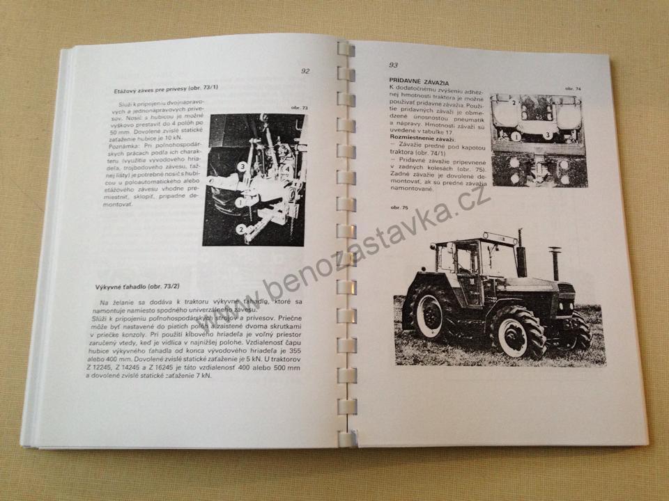 Návod k obsluze Zetor  8211 8245 9211 9245 10211 1045 12211 12245 14245 16245