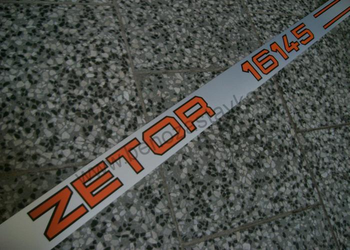 Nápis Zetor 16145 levý