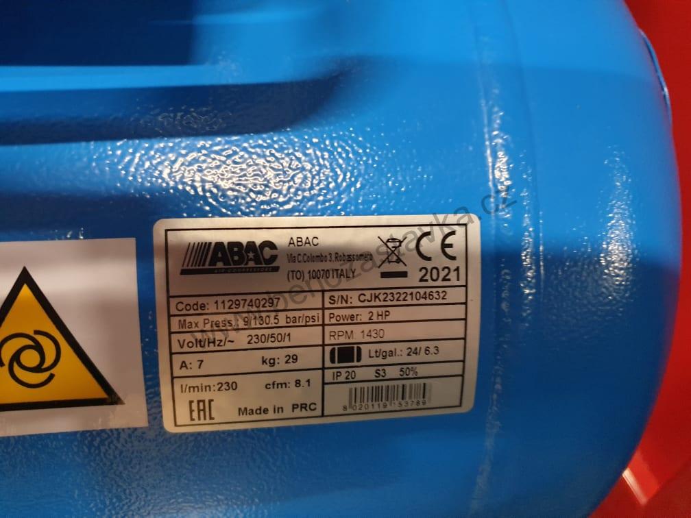 Kompresor pístový Super Silent Abac OS20P-1,5-24CM - VSK Profi