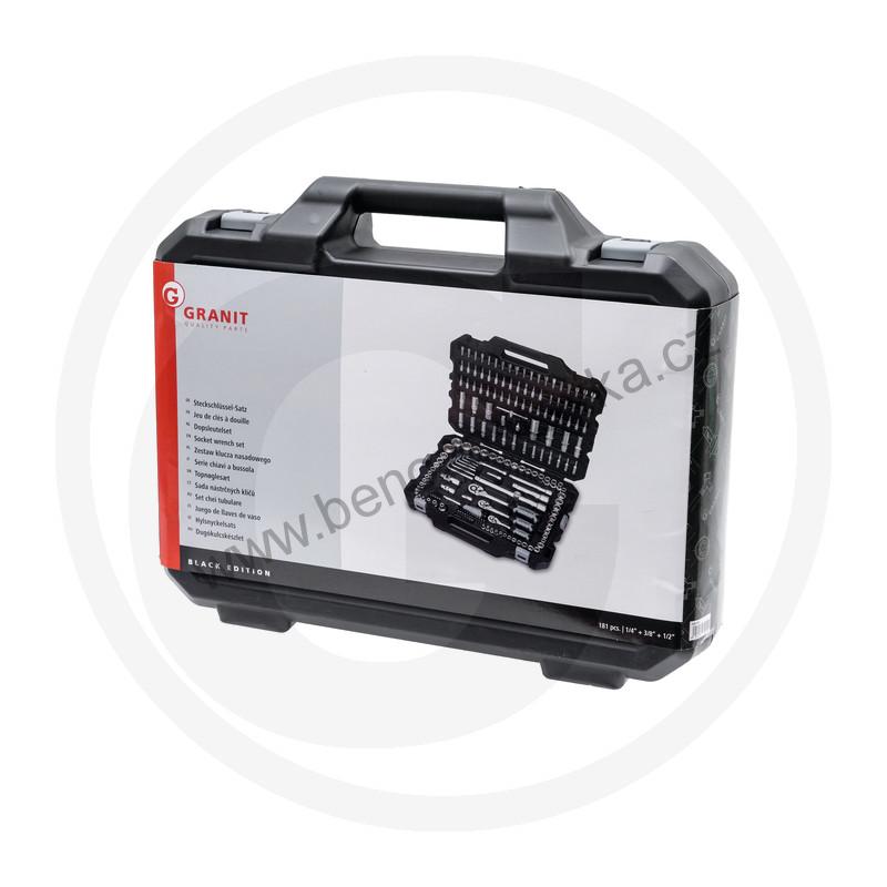 GRANIT Gola sada 1/4", 3/8", 1/2", 181 ks /BLACK EDITION/