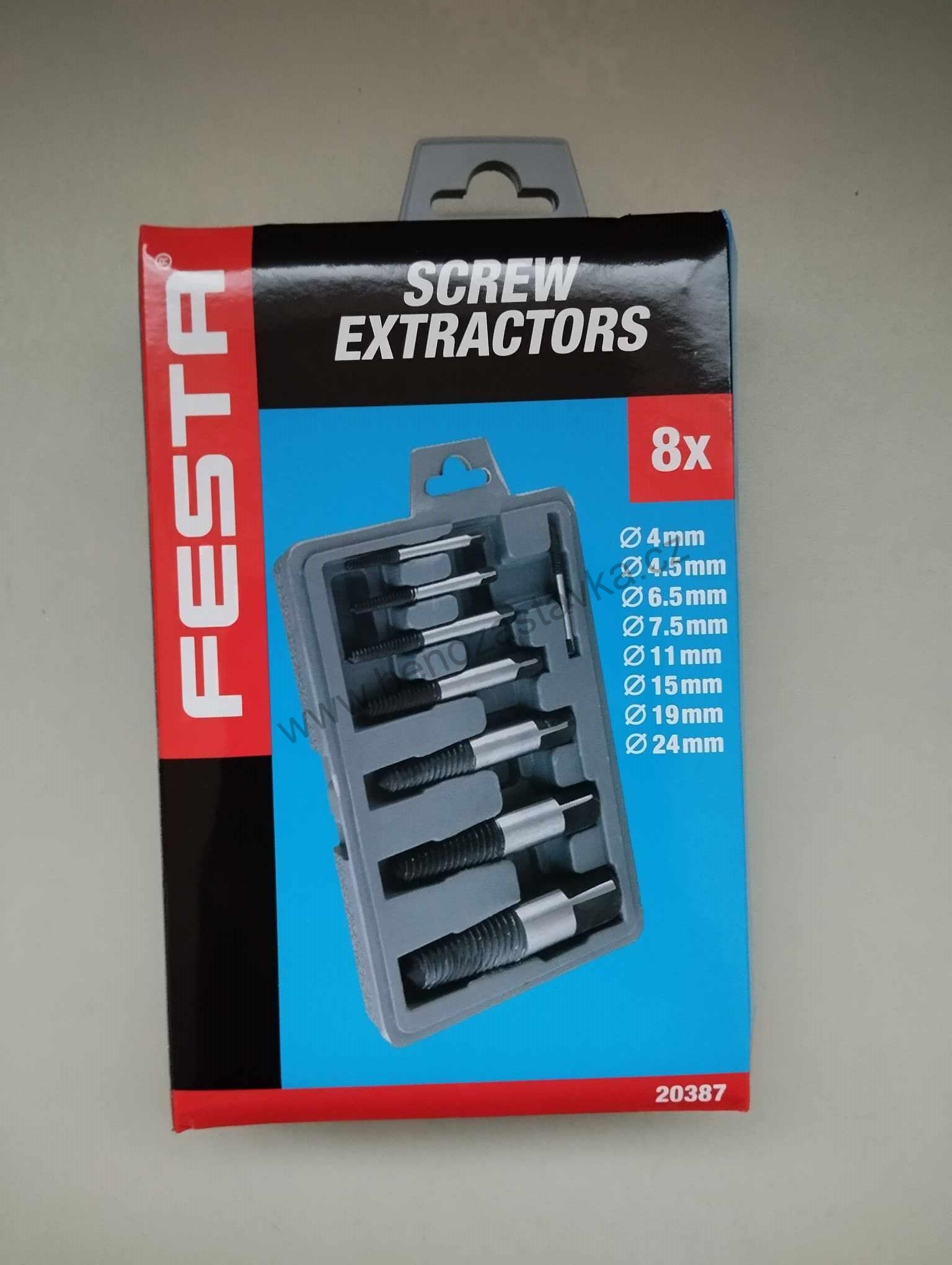 Sada vytahováků šroubů CrMo 8ks