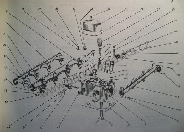 Šroub kozlíku vahadel - Zetor URI
