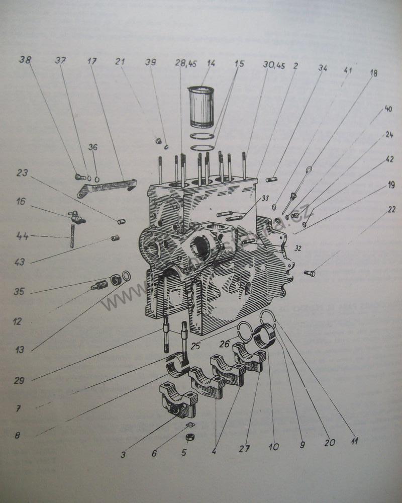 Šroub mazání rozvodu - Zetor