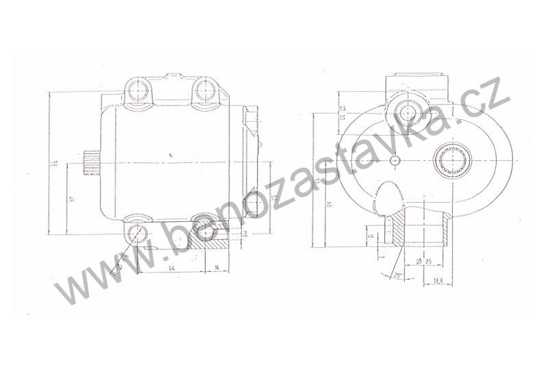Čerpadlo hydrauliky - Zetor URI - Dovoz