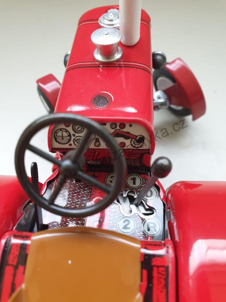 Plechový model traktor ZETOR 50 SUPER - červený - KOVAPCZ