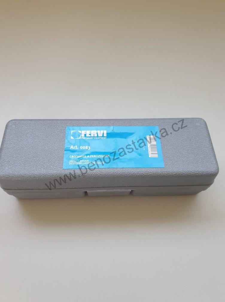 Rázový šroubovák 1/2" + 5/16" FERVI - Sada 6 bitů