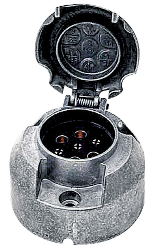 Zásuvka 7-pólová samice - umělá hmota GRANIT