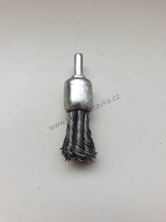 Kartáč koncový - copánkový (19 mm x stopka 6 mm)