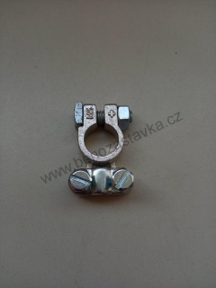 Profi koncová svorka baterie POL + / Pocínovaná